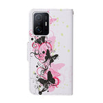 Custodia in pelle con motivo a disegno colorato, For Xiaomi 11T