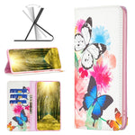 Custodia per telefono in pelle magnetica invisibile con motivo a disegno colorato, For Nokia G11 / G21