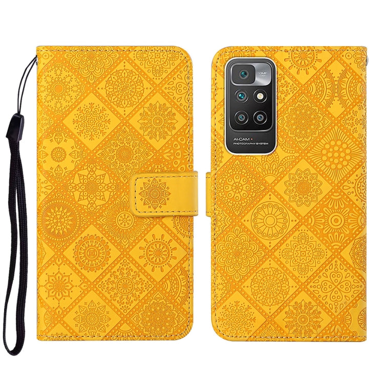 Custodia per cellulare in pelle con motivo goffrato stile etnico, For Xiaomi Redmi 10, For Xiaomi Redmi 10C, For Xiaomi Redmi K40