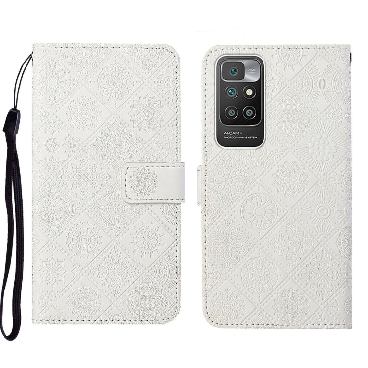Custodia per cellulare in pelle con motivo goffrato stile etnico, For Xiaomi Redmi 10, For Xiaomi Redmi 10C, For Xiaomi Redmi K40