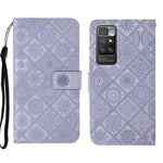 Custodia per cellulare in pelle con motivo goffrato stile etnico, For Xiaomi Redmi 10, For Xiaomi Redmi 10C, For Xiaomi Redmi K40