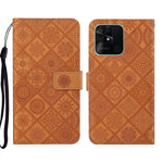 Custodia per cellulare in pelle con motivo goffrato stile etnico, For Xiaomi Redmi 10, For Xiaomi Redmi 10C, For Xiaomi Redmi K40