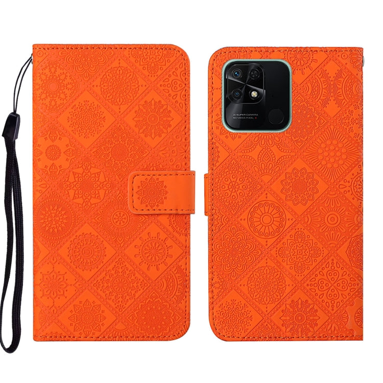 Custodia per cellulare in pelle con motivo goffrato stile etnico, For Xiaomi Redmi 10, For Xiaomi Redmi 10C, For Xiaomi Redmi K40