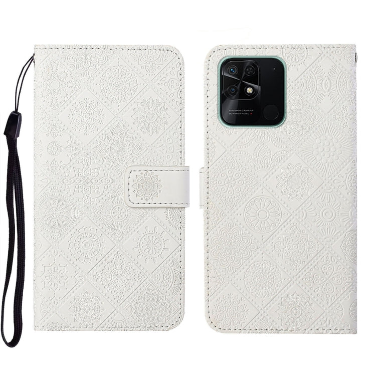 Custodia per cellulare in pelle con motivo goffrato stile etnico, For Xiaomi Redmi 10, For Xiaomi Redmi 10C, For Xiaomi Redmi K40