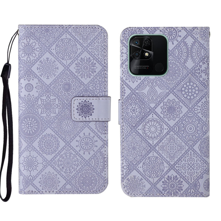 Custodia per cellulare in pelle con motivo goffrato stile etnico, For Xiaomi Redmi 10, For Xiaomi Redmi 10C, For Xiaomi Redmi K40