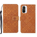 Custodia per cellulare in pelle con motivo goffrato stile etnico, For Xiaomi Redmi 10, For Xiaomi Redmi 10C, For Xiaomi Redmi K40
