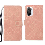 Custodia per cellulare in pelle con motivo goffrato stile etnico, For Xiaomi Redmi 10, For Xiaomi Redmi 10C, For Xiaomi Redmi K40
