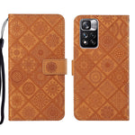 Custodia per cellulare in pelle con motivo goffrato stile etnico, For Xiaomi Redmi Note 11, For Xiaomi Redmi Note 11 4G Global, For Xiaomi Redmi Note 11 Pro