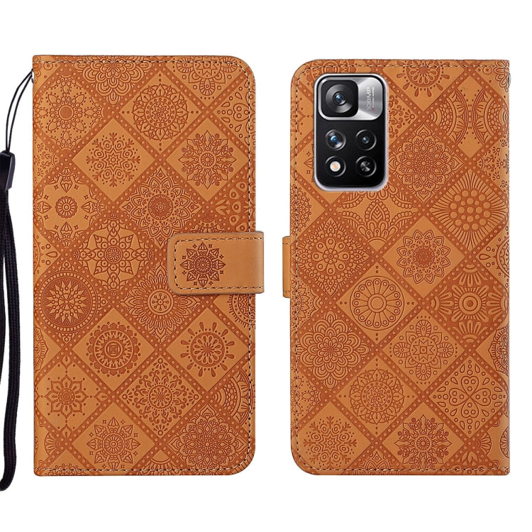 Custodia per cellulare in pelle con motivo goffrato stile etnico, For Xiaomi Redmi Note 11, For Xiaomi Redmi Note 11 4G Global, For Xiaomi Redmi Note 11 Pro
