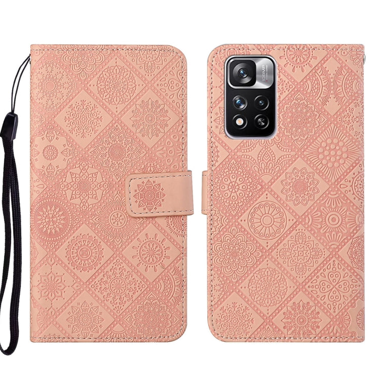 Custodia per cellulare in pelle con motivo goffrato stile etnico, For Xiaomi Redmi Note 11, For Xiaomi Redmi Note 11 4G Global, For Xiaomi Redmi Note 11 Pro
