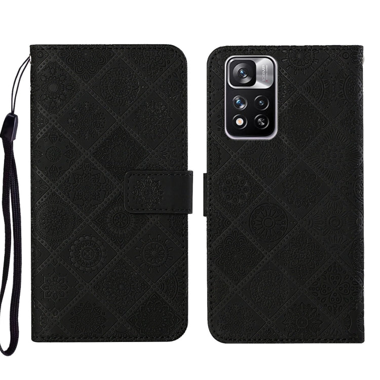 Custodia per cellulare in pelle con motivo goffrato stile etnico, For Xiaomi Redmi Note 11, For Xiaomi Redmi Note 11 4G Global, For Xiaomi Redmi Note 11 Pro