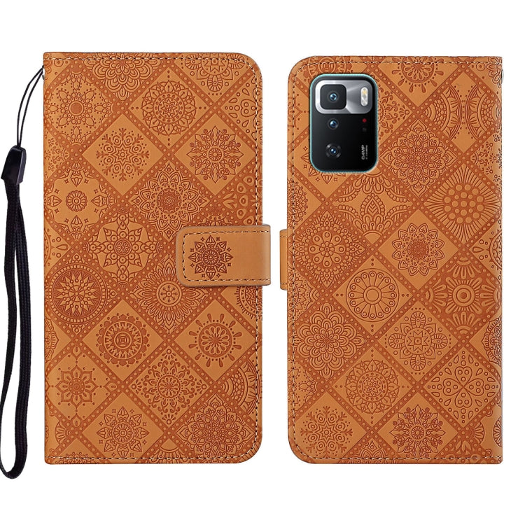 Custodia per cellulare in pelle con motivo goffrato stile etnico, For Xiaomi Redmi Note 11 Pro Global, For Xiaomi Redmi Note 10 Pro 5G, For Xiaomi Redmi Note 10 5G