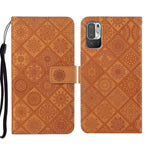Custodia per cellulare in pelle con motivo goffrato stile etnico, For Xiaomi Redmi Note 11 Pro Global, For Xiaomi Redmi Note 10 Pro 5G, For Xiaomi Redmi Note 10 5G
