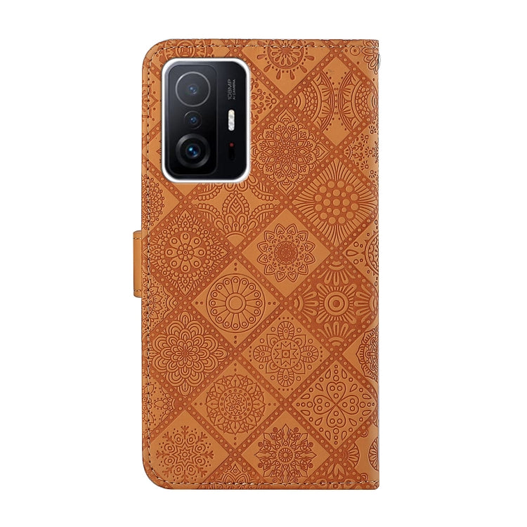 Custodia per cellulare in pelle con motivo goffrato stile etnico, For Xiaomi Mi 11T