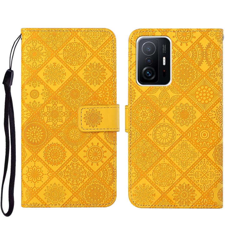 Custodia per cellulare in pelle con motivo goffrato stile etnico, For Xiaomi Mi 11T