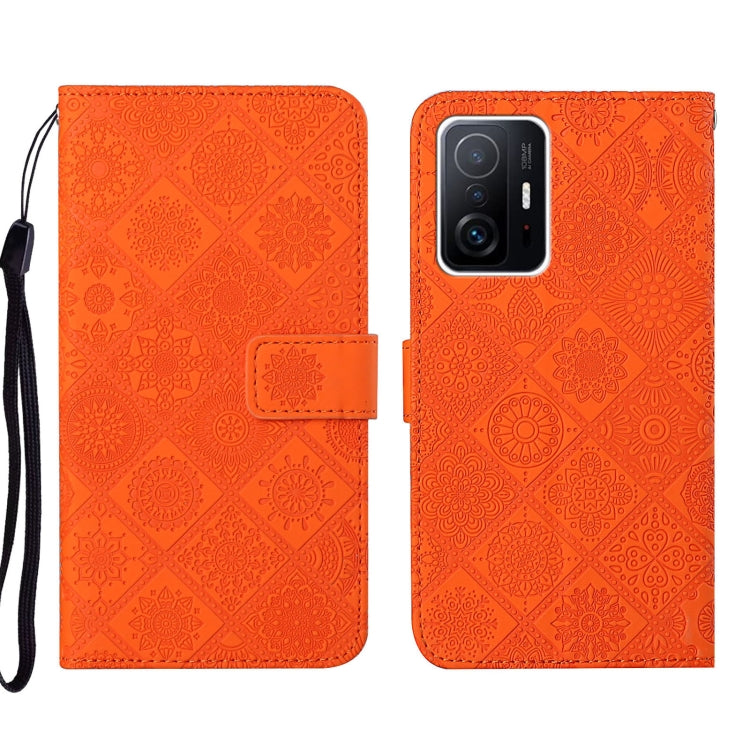 Custodia per cellulare in pelle con motivo goffrato stile etnico, For Xiaomi Mi 11T