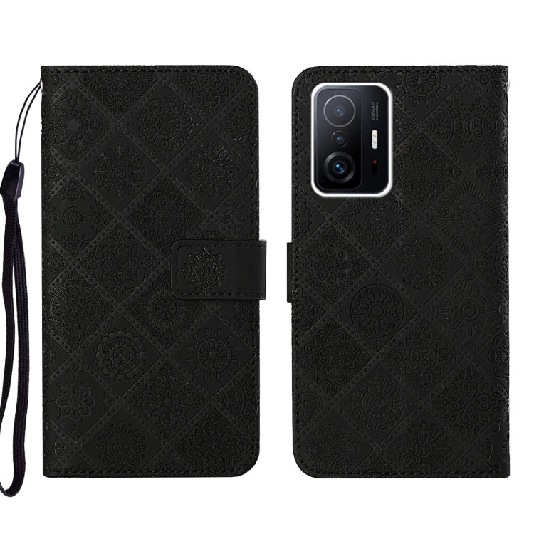 Custodia per cellulare in pelle con motivo goffrato stile etnico, For Xiaomi Mi 11T