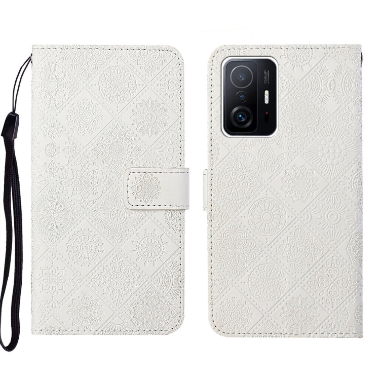 Custodia per cellulare in pelle con motivo goffrato stile etnico, For Xiaomi Mi 11T