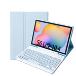 Custodia in pelle per tastiera Bluetooth color caramella A610B con slot per penna, For Samsung Galaxy Tab S6 Lite