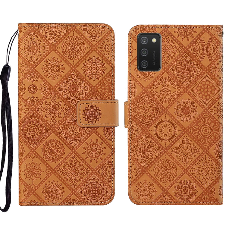 Custodia per cellulare in pelle con motivo goffrato stile etnico, For OPPO A94 4G, For Samsung Galaxy A03s 164mm, For Samsung Galaxy A13 4G