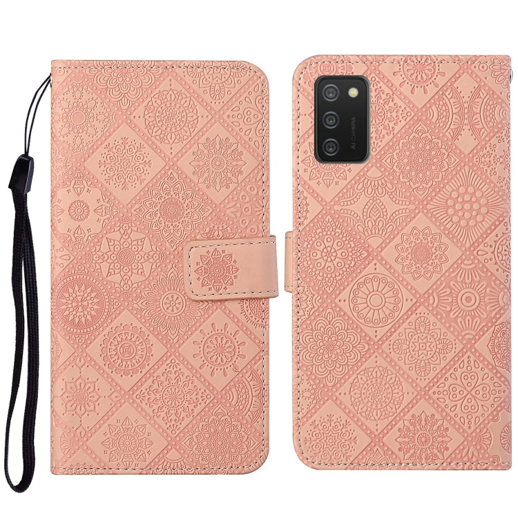 Custodia per cellulare in pelle con motivo goffrato stile etnico, For OPPO A94 4G, For Samsung Galaxy A03s 164mm, For Samsung Galaxy A13 4G