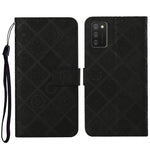 Custodia per cellulare in pelle con motivo goffrato stile etnico, For OPPO A94 4G, For Samsung Galaxy A03s 164mm, For Samsung Galaxy A13 4G