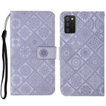 Custodia per cellulare in pelle con motivo goffrato stile etnico, For OPPO A94 4G, For Samsung Galaxy A03s 164mm, For Samsung Galaxy A13 4G