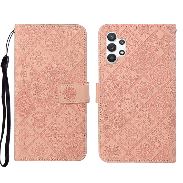 Custodia per cellulare in pelle con motivo goffrato stile etnico, For OPPO A94 4G, For Samsung Galaxy A03s 164mm, For Samsung Galaxy A13 4G