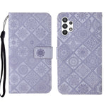 Custodia per cellulare in pelle con motivo goffrato stile etnico, For OPPO A94 4G, For Samsung Galaxy A03s 164mm, For Samsung Galaxy A13 4G