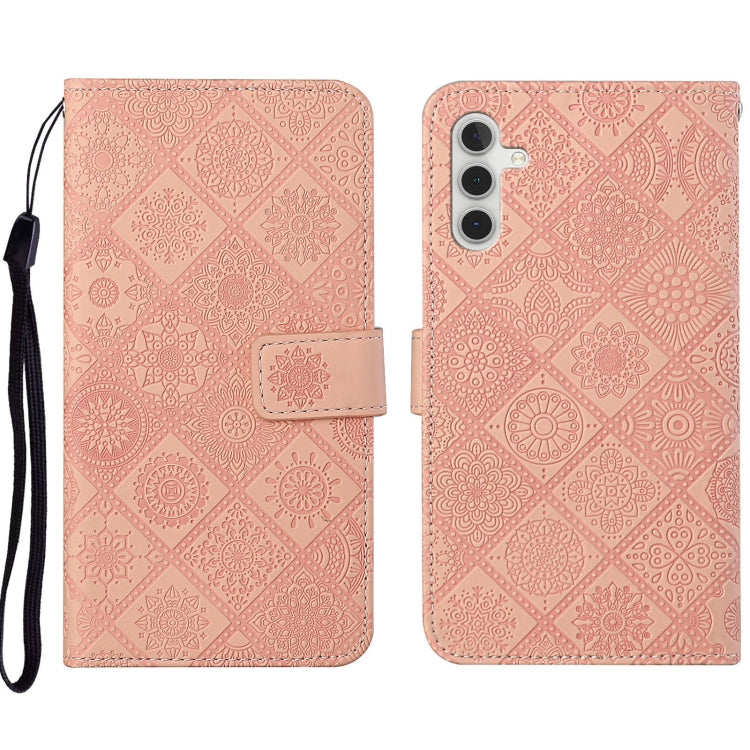Custodia per cellulare in pelle con motivo goffrato stile etnico, For Samsung Galaxy A13 5G, For Samsung Galaxy A22 5G, For Samsung Galaxy A22 4G
