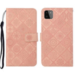 Custodia per cellulare in pelle con motivo goffrato stile etnico, For Samsung Galaxy A13 5G, For Samsung Galaxy A22 5G, For Samsung Galaxy A22 4G