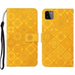 Custodia per cellulare in pelle con motivo goffrato stile etnico, For Samsung Galaxy A13 5G, For Samsung Galaxy A22 5G, For Samsung Galaxy A22 4G