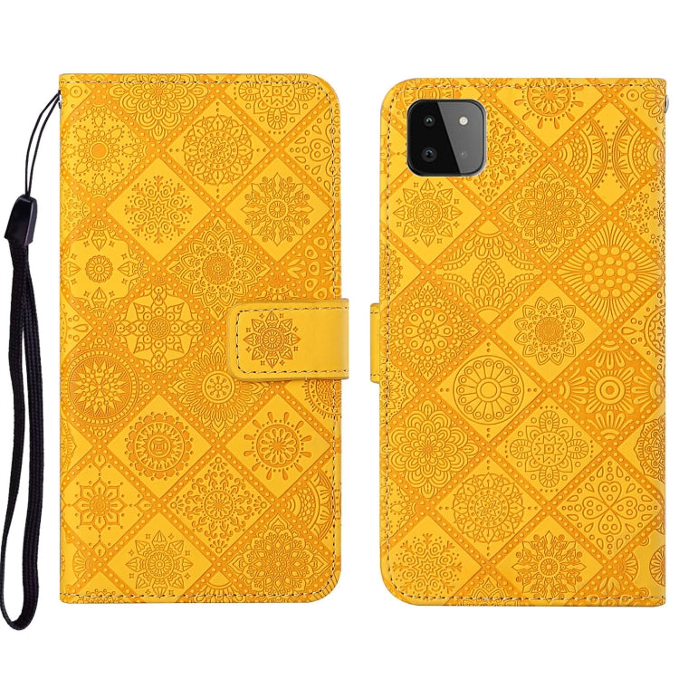 Custodia per cellulare in pelle con motivo goffrato stile etnico, For Samsung Galaxy A13 5G, For Samsung Galaxy A22 5G, For Samsung Galaxy A22 4G