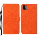 Custodia per cellulare in pelle con motivo goffrato stile etnico, For Samsung Galaxy A13 5G, For Samsung Galaxy A22 5G, For Samsung Galaxy A22 4G