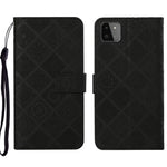 Custodia per cellulare in pelle con motivo goffrato stile etnico, For Samsung Galaxy A13 5G, For Samsung Galaxy A22 5G, For Samsung Galaxy A22 4G
