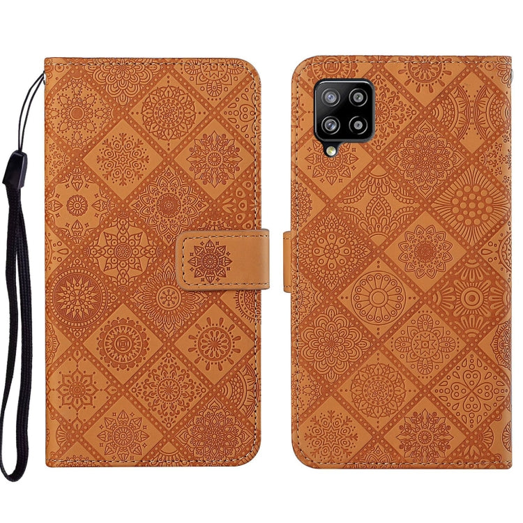 Custodia per cellulare in pelle con motivo goffrato stile etnico, For Samsung Galaxy A13 5G, For Samsung Galaxy A22 5G, For Samsung Galaxy A22 4G