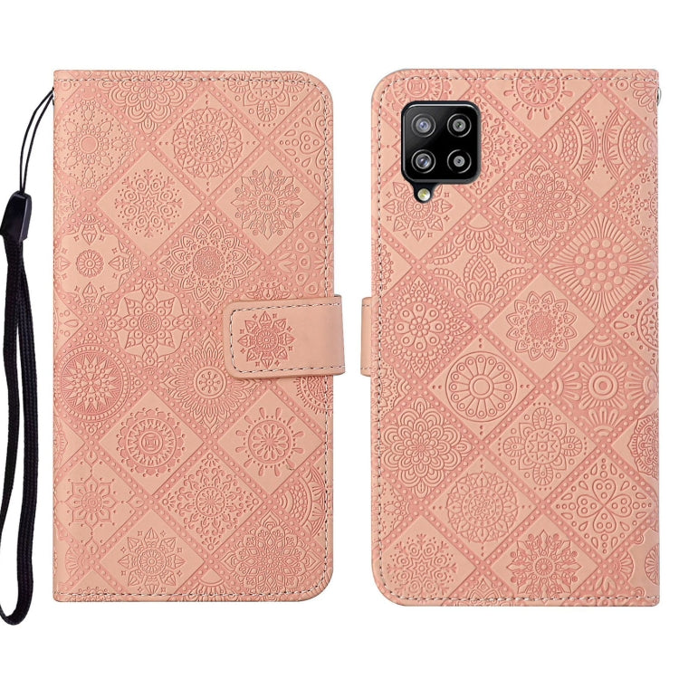 Custodia per cellulare in pelle con motivo goffrato stile etnico, For Samsung Galaxy A13 5G, For Samsung Galaxy A22 5G, For Samsung Galaxy A22 4G