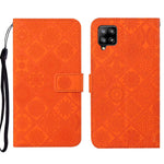 Custodia per cellulare in pelle con motivo goffrato stile etnico, For Samsung Galaxy A13 5G, For Samsung Galaxy A22 5G, For Samsung Galaxy A22 4G