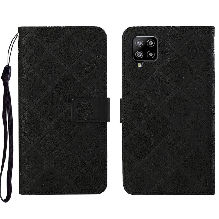 Custodia per cellulare in pelle con motivo goffrato stile etnico, For Samsung Galaxy A13 5G, For Samsung Galaxy A22 5G, For Samsung Galaxy A22 4G