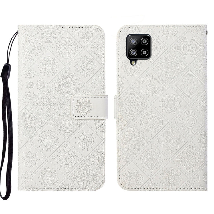 Custodia per cellulare in pelle con motivo goffrato stile etnico, For Samsung Galaxy A13 5G, For Samsung Galaxy A22 5G, For Samsung Galaxy A22 4G