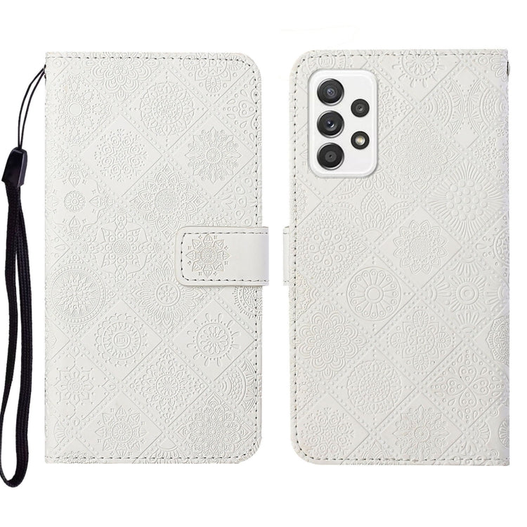 Custodia per cellulare in pelle con motivo goffrato stile etnico, For Samsung Galaxy A23, For Samsung Galaxy A32 4G, For Samsung Galaxy A32 5G