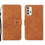Custodia per cellulare in pelle con motivo goffrato stile etnico, For Samsung Galaxy A23, For Samsung Galaxy A32 4G, For Samsung Galaxy A32 5G