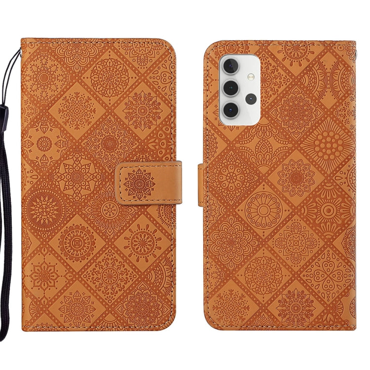 Custodia per cellulare in pelle con motivo goffrato stile etnico, For Samsung Galaxy A23, For Samsung Galaxy A32 4G, For Samsung Galaxy A32 5G