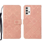 Custodia per cellulare in pelle con motivo goffrato stile etnico, For Samsung Galaxy A23, For Samsung Galaxy A32 4G, For Samsung Galaxy A32 5G
