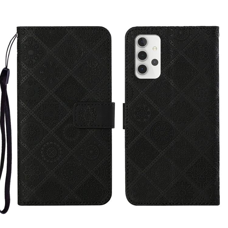 Custodia per cellulare in pelle con motivo goffrato stile etnico, For Samsung Galaxy A23, For Samsung Galaxy A32 4G, For Samsung Galaxy A32 5G