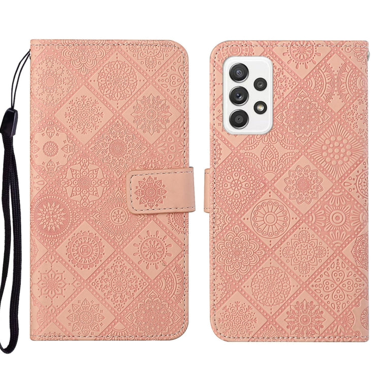 Custodia per cellulare in pelle con motivo goffrato stile etnico, For Samsung Galaxy A33 5G, For Samsung Galaxy A52, For Samsung Galaxy A53