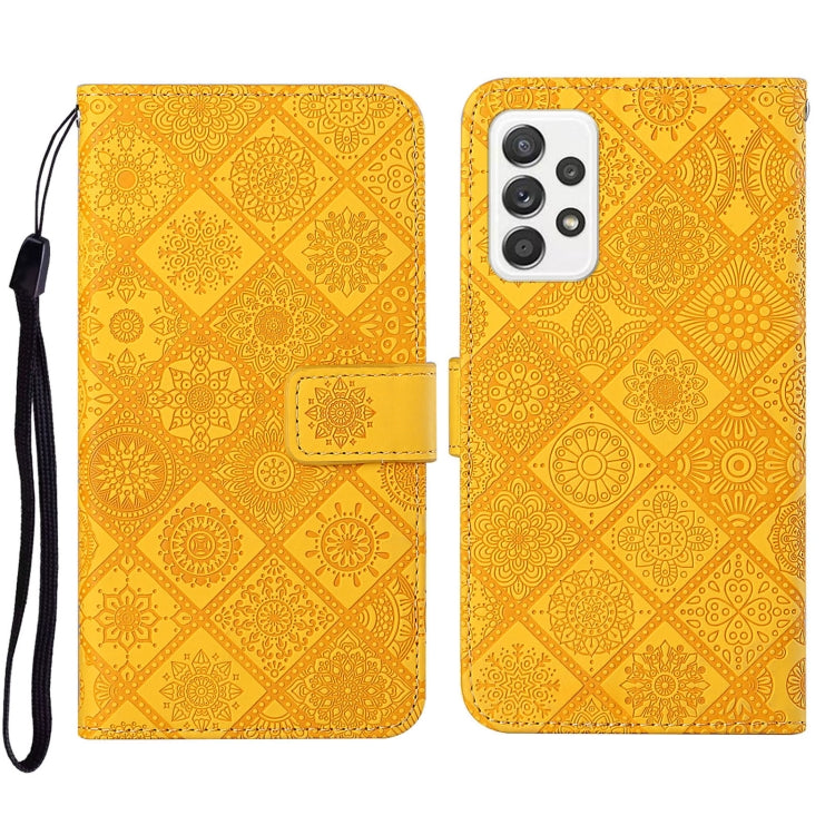 Custodia per cellulare in pelle con motivo goffrato stile etnico, For Samsung Galaxy A33 5G, For Samsung Galaxy A52, For Samsung Galaxy A53