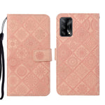 Custodia per cellulare in pelle con motivo goffrato stile etnico, For OPPO A54, For OPPO A74 4G, For OPPO A74 5G