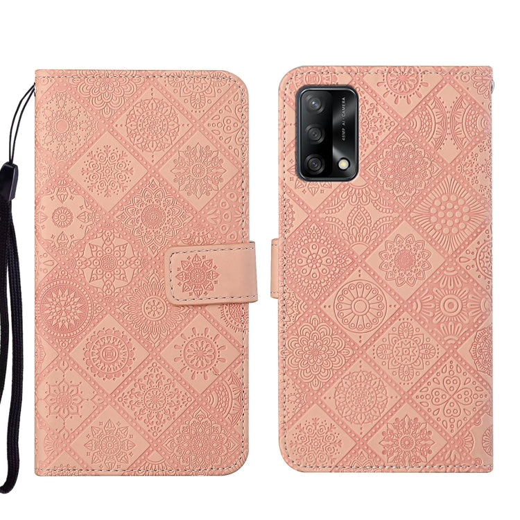 Custodia per cellulare in pelle con motivo goffrato stile etnico, For OPPO A54, For OPPO A74 4G, For OPPO A74 5G