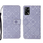 Custodia per cellulare in pelle con motivo goffrato stile etnico, For OPPO A54, For OPPO A74 4G, For OPPO A74 5G